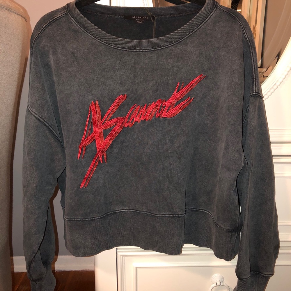 AllSaints cropped sweatshirt